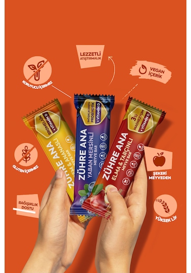 Fonksiyonel Meyve Bar Deneme Paketi 35 Gr X 12 Adet 3 Çeşit