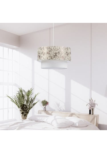 Pasta Tekli Sarkıt Avize Zeytin Dalı Yatak Odası Salon Oturma Odası Sarkıt Beyaz - Kahverengi