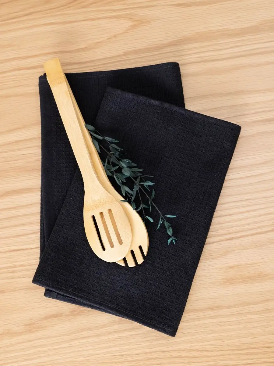 Vasilisa Mutfak Havlusu Waffle - Havlu 30x60 Cm 3'lü Set 162542984 Grafit