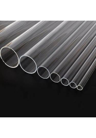 Polin Şeffaf Yuvarlak Akrilik Pleksi Boru 1 M