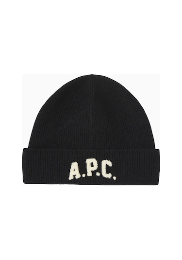 A.p.c Axel Beanie Unisex Yumuşak Ve Sıcak %100 Yün Bere Siyah
