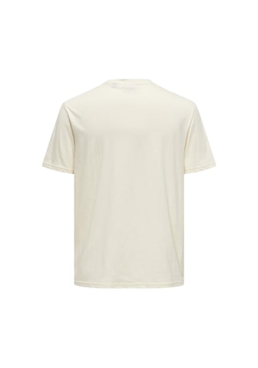Only Marvel Baskılı Erkek T-shirt 22029522 Krem