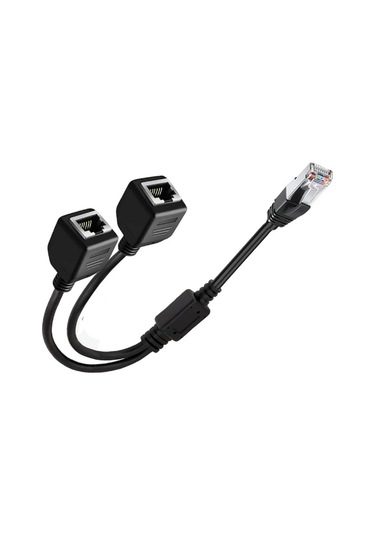 Erkek Rj45 To 2x Dişi Ethernet Çoklayıcı Splitter Dağıtıcı