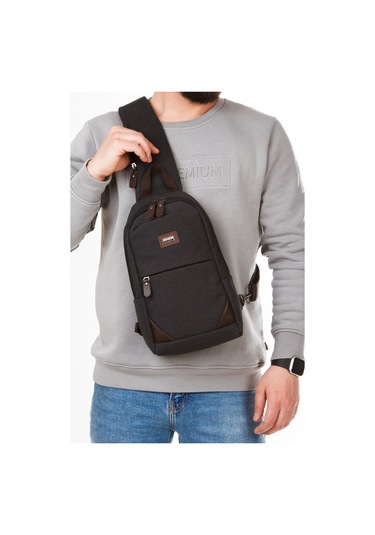 Newish Polo Erkek Usb Çıkışlı Çapraz Bel Ve Omuz Çantası New321 - Kahverengi