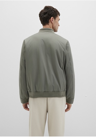 Mavi - Yeşil Bomber Ceket 0110616-85485 Yeşil