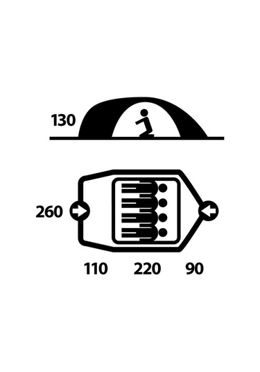 Husky Bızon 4 Kısılık Yesil Kamp Cadır Mout Yeşil