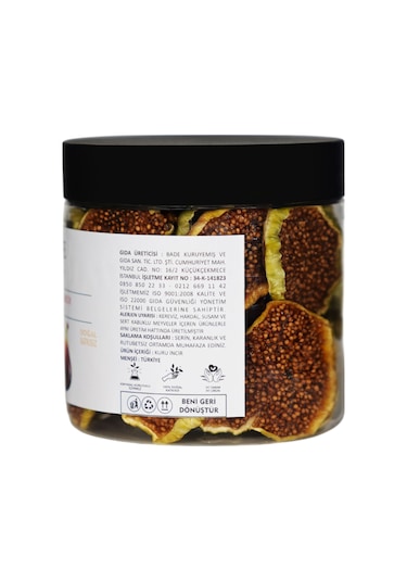 İncir Kuru Meyve Cipsi - Şekersiz Katkısız Doğal Sağlıklı Atıştırmalık 175 Gr. 175 G