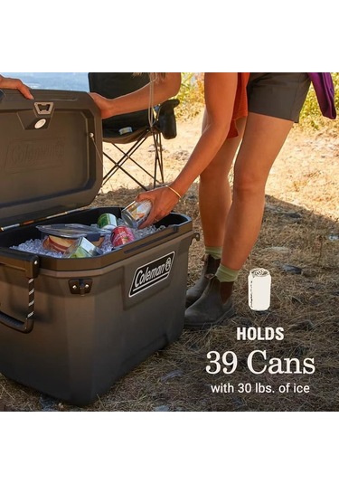 Coleman Convoy 55qt 52 Litre Taşınabilir Buzluk Gri