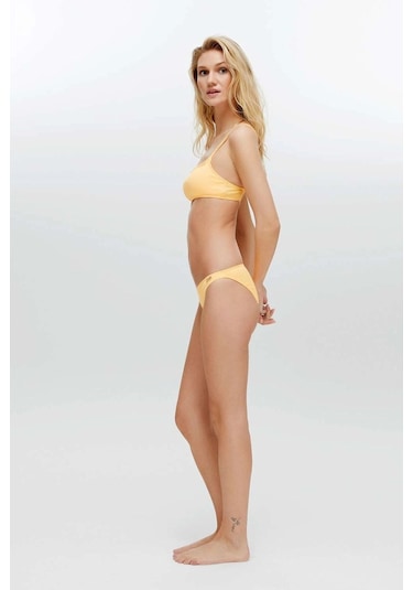 U.S. Polo Assn. Kadın Sarı Bikini Takım