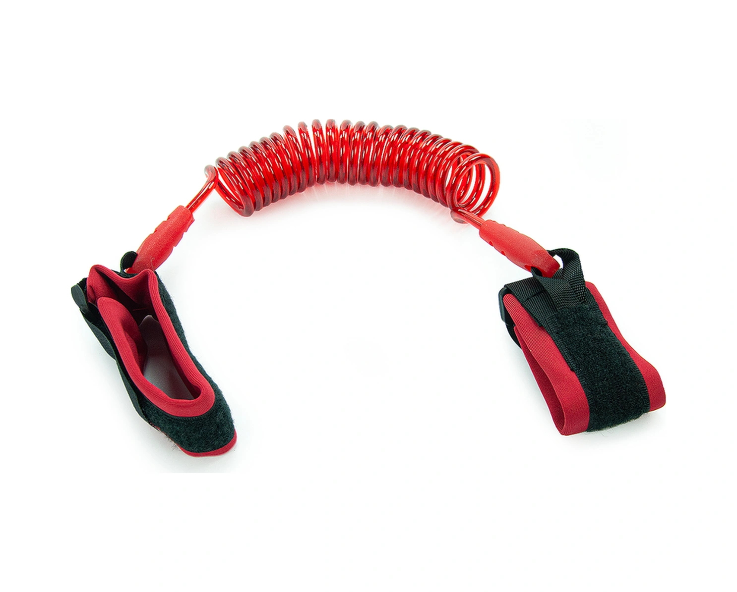 Hac Umre Çocuk Güvenlik Bilekliği Kayıp Önleyici Spiral Kordon - Kırmızı Kırmızı