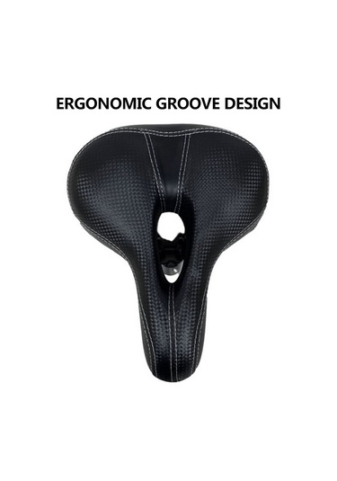 Jeemson Ergonomik Şok Emici Bisiklet Sırtlığı, Geniş Ve Yumuşak, Kolay Kurulum, Siyah, Çelik Malzeme Siyah