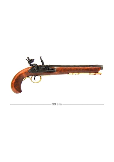 Denix Dekoratif Kentucky Tabanca 39 Cm, Amerika 19. Yüzyıl