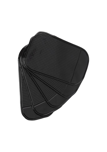 Padalink 5 Adet Siyah Plastik Silikon Araç Anti-skayma Matı 13x7cm - Yapışkan, Toksiksiz, İz Kalmaz, Ev Ve Ofis Uygun