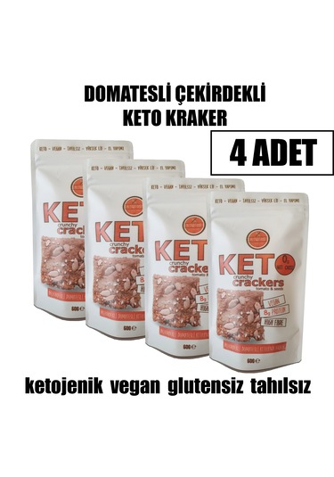 Blendfood Domatesli ve Çekirdekli Ketojenik Kraker 4 x 60 G