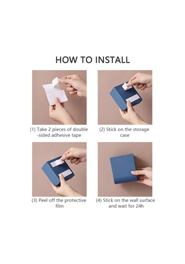 Yaozixa Yapışkanlı Telefon Şarj İstasyonu - Duvar Askılı Çok Amaçlı Organizatör 112 Karakter Beyaz