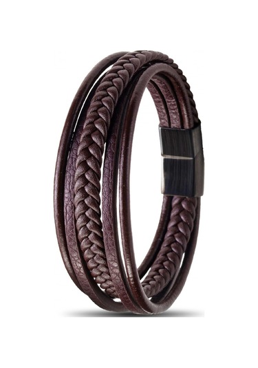 Fm Kahverengi Çoklu Deri Bileklik 31833b1d3 Kahverengi