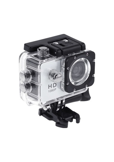 Diğer Full Hd 1080p 2.0 İnç Lcd Spor Kamerası, Su Geçirmez 30m, Generalplus 6624 Dv Beyaz