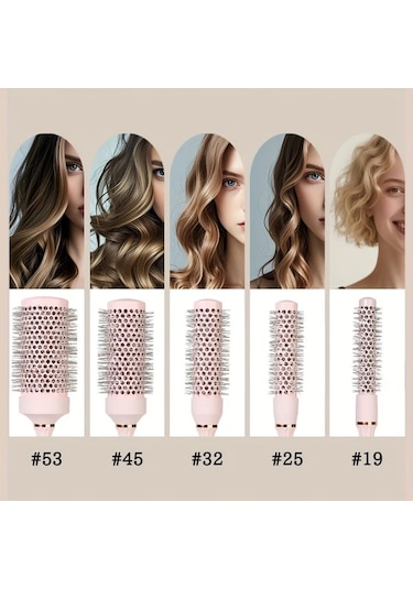 Willowhaven 25mm Yuvarlak Saç Fırçası Seti Profesyonel Kurutma Fön Fırçası