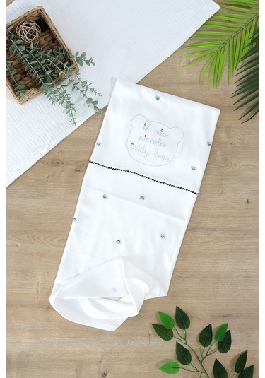 Erkek Bebek Çift Katlı Natural Penye Battaniye Stl6987 Pembe