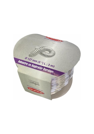 Aspilatör Borusu Telli 127 Mm 3 Metre