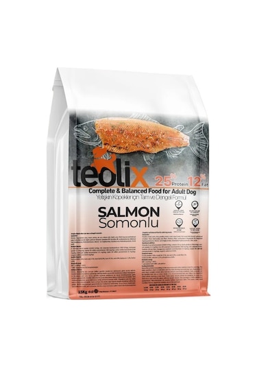 Teolix Somonlu Yetişkin Köpek Maması 15 Kg