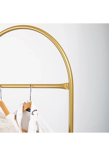 Eskimo İkili Gold Metal Ayaklı Askılık Gold