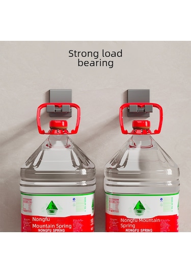 Yunboo Duş Jeli, Şampuan Ve Sabun İçin Duvar Tipi Ahşaplı Rak, Delme Yok Kurulum, Dayanıklı Materyal, Banyo Ve Mutfak Kullanıma Uygun Gri 6 Adet Diğer