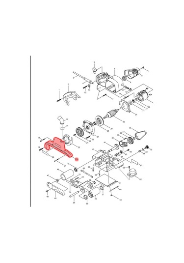 Makita 9403 Yan Kapak Ürün Kodu 317018-7