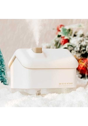 Createtech Yatak Beyaz Usb Kar Qb2020-008-g1 Mini Ev Noel Nemlendirici Hava Temizleyici Oda Nemlendirici