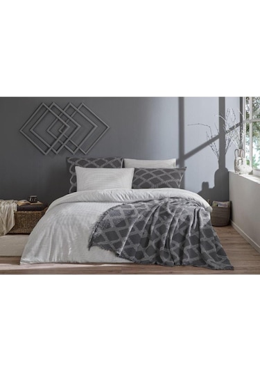 Gelin Seti Bohem Effect Grı Gri