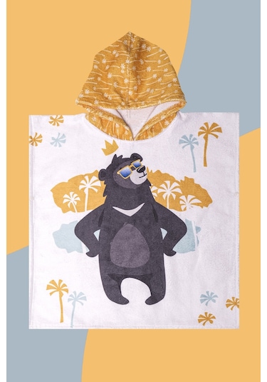 Cool Bear Çocuk Panço Plaj Havlusu 3-4 Yaş