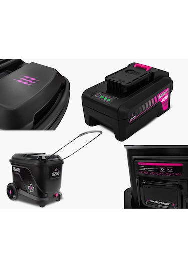 Muc-off Mobil Basınçlı Bisiklet Yıkama Seti +1l Nano Cleaner Siyah