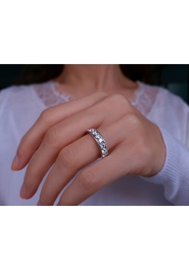 Sirius F Renk 3,35 Ct Pırlantalı Kanallı Tamtur Yüzük 0801R0077