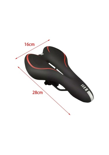 Suntek Dağ Bisikleti Koltuğu Yumuşak Bisiklet Kırmızı