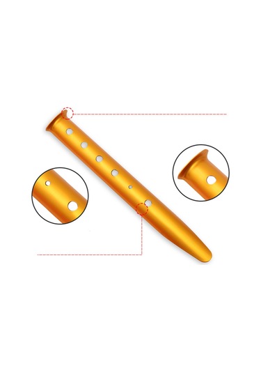 Suntek 5 Adet Taşınabilir Çadır Stakes Mandal Sarı-23cm Sarı 23cm Sarı