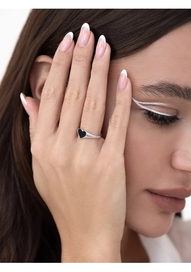 Sılverme 925 Ayar Gümüş Kalp Yüzük. 177167478 Gümüş