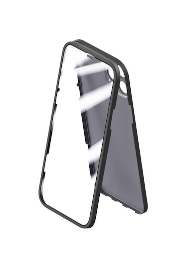 Apple Uyumlu iPhone 12 Pro Uyumlu Kılıf 360 Derece Full Koruma Kılıf Siyah -