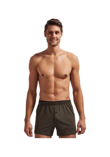 Josejuan Erkek Boxer Penye 3400-Haki