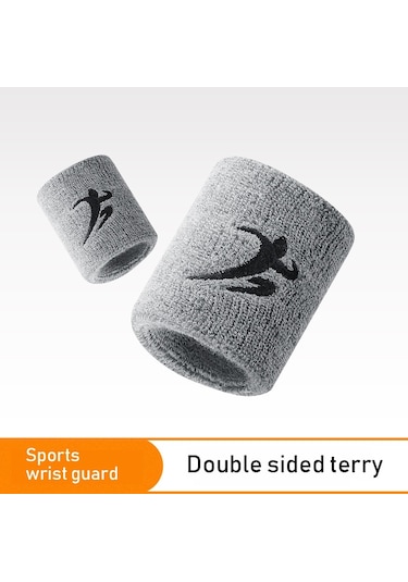 Bir Boyut-1pcs Spor Ter Emici Bileklik Bilek Brace Wrap Destek Bandı Basketbol Tenis Bisiklet Spor Nefes Alabilen Bilek Koruyucu-3 Çok Renkli