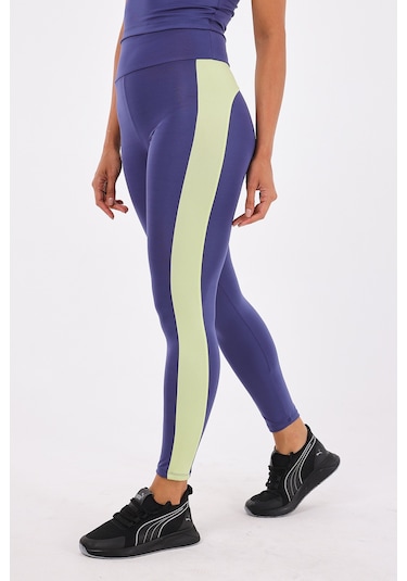 Scorp Equinox Kadın Spor Atlet Uzun Tayt Bluz 3lü Takım Saks STANDART