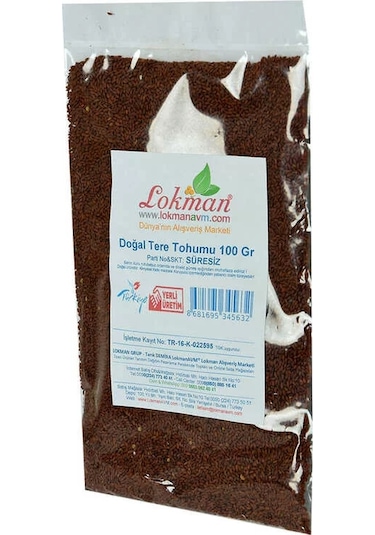 Doğal Tere Tohumu 100 Gr Paket