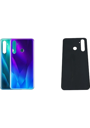 Oppo Realme 5 Pro İle Uyumlu Arka Pil Kapak Yeşil