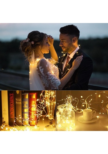 Beyaz Noel Led Işıkları 10 M Peri Işık Usb Yeni Yıl Düğün Parti Tatil Festoon Açık Sokak Çelenk Odası Aydınlatma Süslemeleri Beyaz