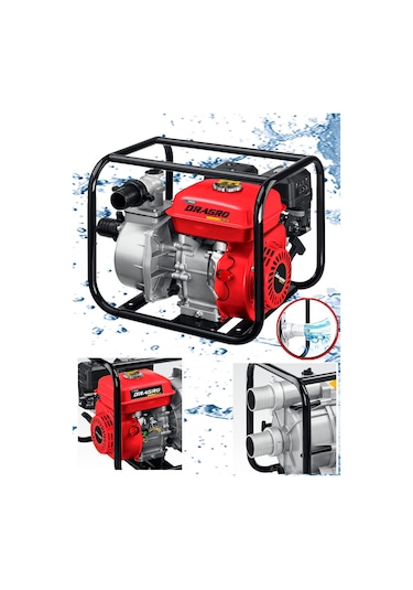 Dragro Alman Drg-99sm 9.9 Hp Turbo Benzinli Su Motoru 3 Parmak K