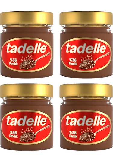 Tadelle Parça Fındıklı Kakaolu Fındık Ezmesi 200 Gr X 4 Adet