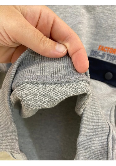 Lacıel Parıs Kapak Cepli Çocuk Eşofman Takım Gri