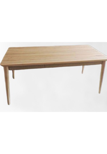 Bengimobilya Masa Retro Kayın Ahşap Panel Tabla Ve Torna Ayak Ham Masa Itinalı (396430240)