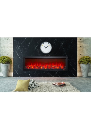 Alaz Efekt Elektrikli Şömine Wifi Ses Efektli 130 Cm 1800 W Yerli Üretim
