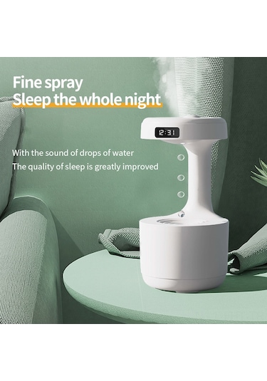Hangfox Beyaz Ev Ofis Kullanıma Uygun Büyük Kapasiteli Esansiyel Yağlı Aromaterapi Buharlandırabilen Nemlendirici Makinası