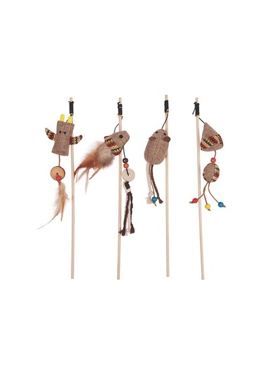 M-pets Charmy Catnip Ve Matatabili Fare Olta Kedi Oyuncağı Kahverengi 17x6x3 Cm 244-50048.01